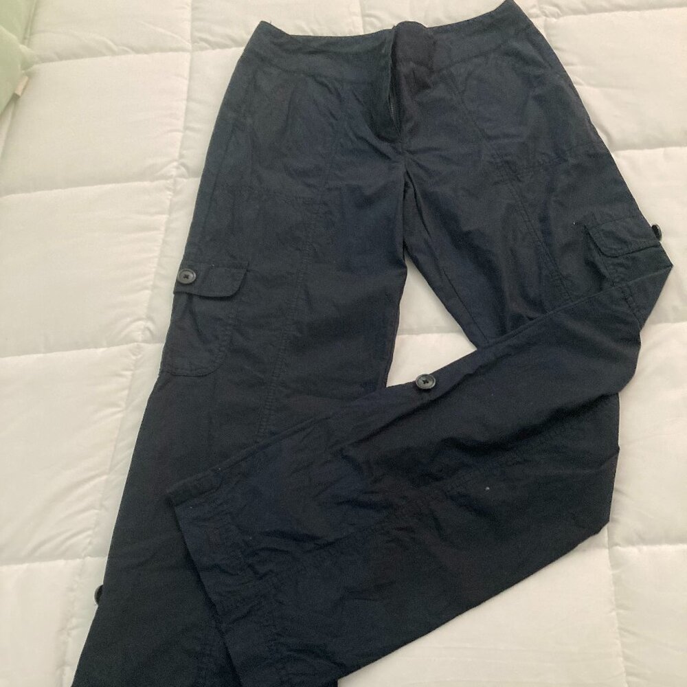 Ann Taylor navy blue cargo pants  - size 4